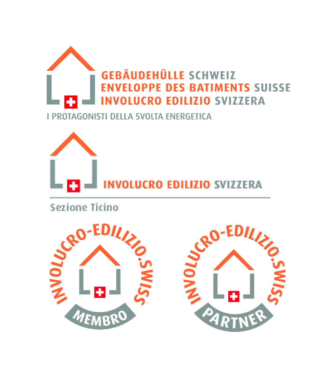 Logoarchitektur von Gebäudehülle Schweiz